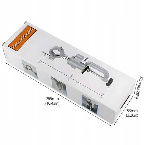 UCHWYT STATYW DO WIERTARKI SZLIFIERKI STOJAK STOŁOWY KĄTOWY 360° 25-43mm