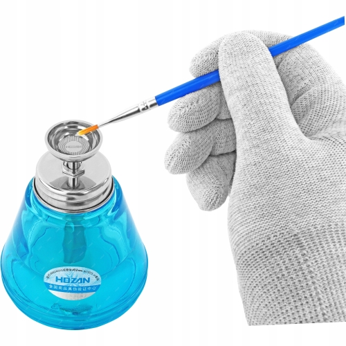 SZKLANA BUTELKA DOZOWNICZA Z POMPKĄ NA PŁYNY CIECZE CHEMIĘ HOZAN Z-96 150ml