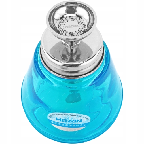 SZKLANA BUTELKA DOZOWNICZA Z POMPKĄ NA PŁYNY CIECZE CHEMIĘ HOZAN Z-96 150ml