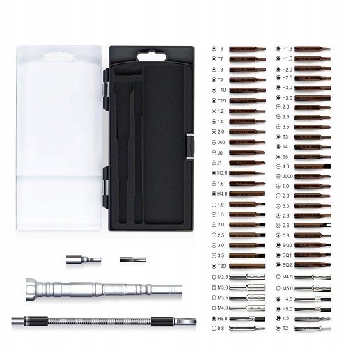 ZESTAW ŚRUBOKRĘTÓW PRECYZYJNYCH BITÓW TORX JAKEMY JM-8166 DO TELEFONÓW 61w1