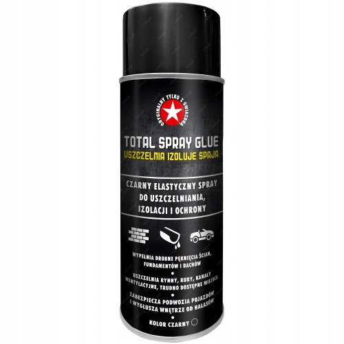 SUPER MOCNY KLEJ TOTAL SPRAY GLUE BŁYSKAWICZNY USZCZELNIANIA IZOLACJi 400ml