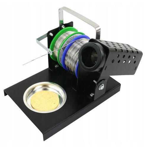 METALOWA PODSTAWKA POD LUTOWNICA PRECYZYJNA PODAJNIK CYNY GĄBKA DYSPENSER