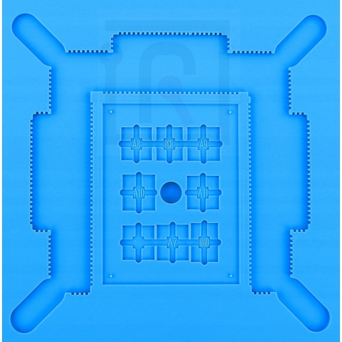 MATA SILIKONOWA DO LUTOWANIA IZOLACYJNA Z ORGANIZEREM SERWISOWA 450x300mm