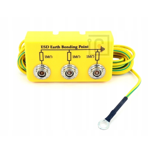 ROZGAŁĘŹNIK ELEKTRYCZNY PRZEDŁUŻACZ GNIAZDO UZIEMIAJĄCE ZABEZPIECZEŃ ESD v4