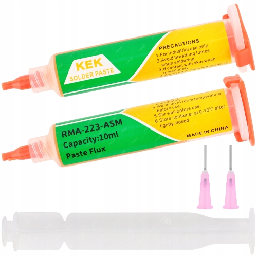 TOPNIK PASTA LUTOWNICZA DO LUTOWANIA KEK RMA-223-ASM 10ml + TŁOCZEK 2 IGŁY