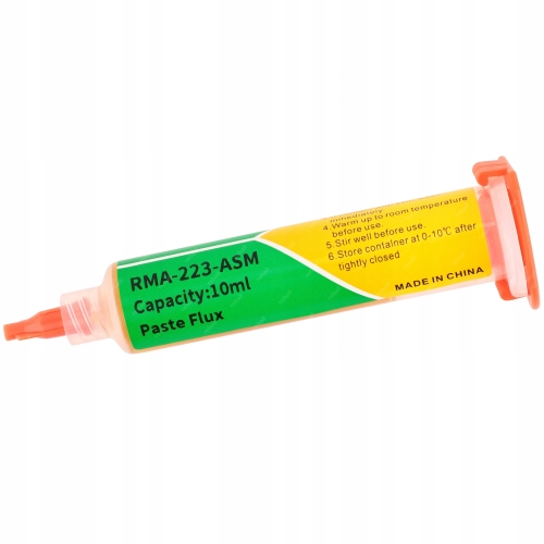 TOPNIK PASTA LUTOWNICZA DO LUTOWANIA KEK RMA-223-ASM 10ml + TŁOCZEK 2 IGŁY