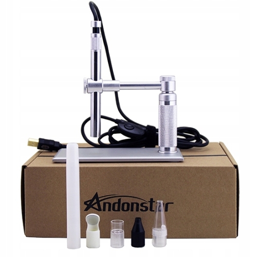 MIKROSKOP CYFROWY ANDONSTAR A1 USB 1x-500x OŚWIETLENIE 8xLED DO SERWISU