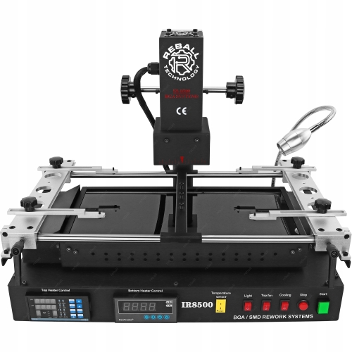 STACJA LUTOWNICZA BGA SMD DO NAPRAW REBALL IR8500 2500W 2x IR RS232 USB