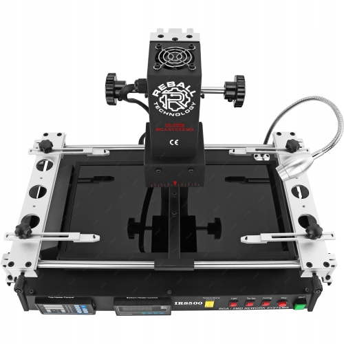 STACJA LUTOWNICZA BGA SMD DO NAPRAW REBALL IR8500 2500W 2x IR RS232 USB