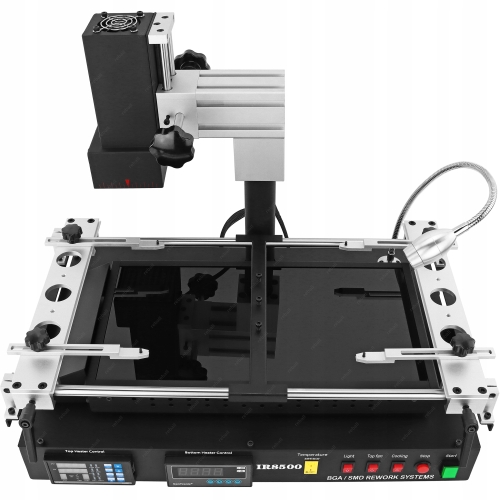 STACJA LUTOWNICZA BGA SMD DO NAPRAW REBALL IR8500 2500W 2x IR RS232 USB