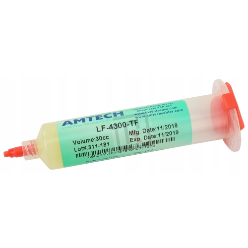 TOPNIK AMTECH LF-4300-TF 30g FLUX PASTA LUTOWNICZA ŻEL DO LUTOWANIA BGA SMD