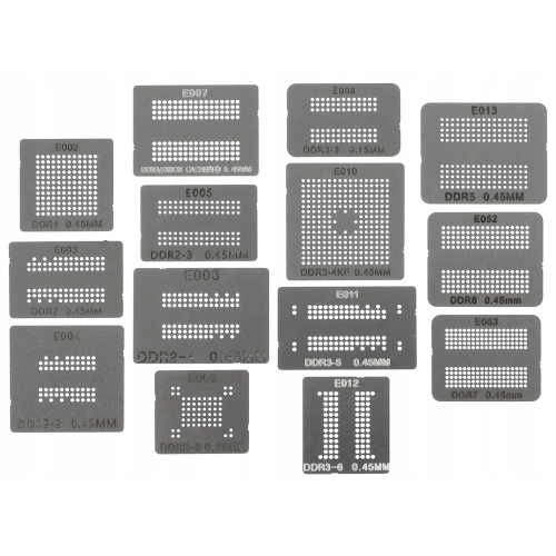 SITA SITO BGA DDR1 DDR2 DDR3 DDR5 DDR6 DDR7 DO PAMIĘCI RAM ZESTAW 14 szt.