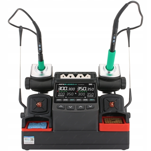 ZESTAW STACJA LUTOWNICZA AIFEN A902 PRO 350W 3W1 9 GROTÓW C115 C210 C245