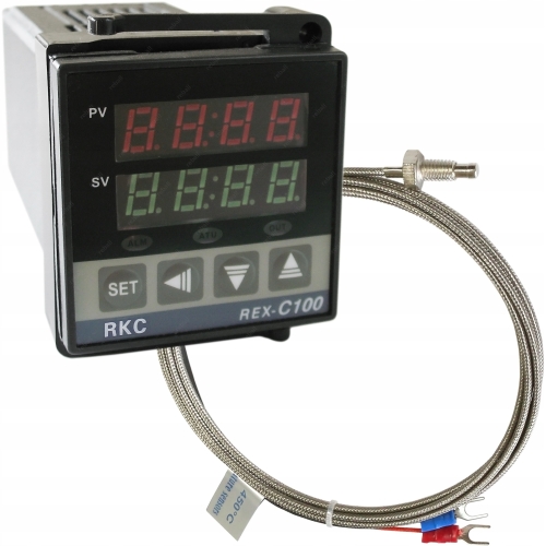 REGULATOR TEMPERATURY STEROWNIK REX C100 FK02 M*AN CZUJNIK PT100 M8 450°C