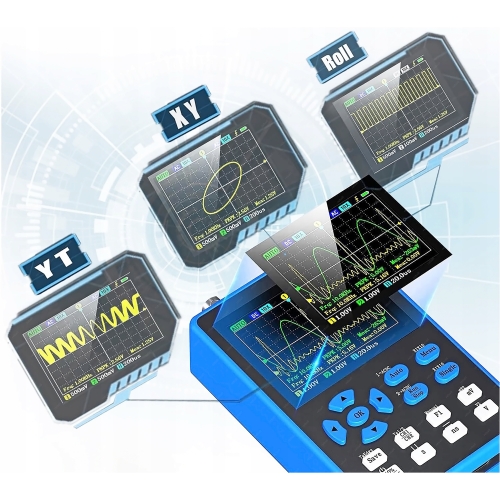 CYFROWY OSCYLOSKOP DWUKANAŁOWY PRZENOŚNY MINI ZEEWEII DSO2512G 2x120MHz
