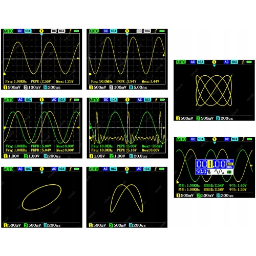 CYFROWY OSCYLOSKOP DWUKANAŁOWY PRZENOŚNY MINI ZEEWEII DSO2512G 2x120MHz