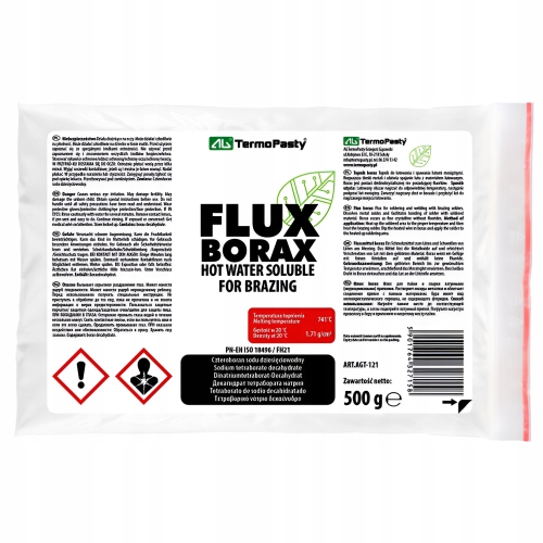 TOPNIK AG BORAX 500g 0,5kg DO LUTOWANIA SPAWANIA LUTAMI MOSIĘŻNYMI TWARDYMI
