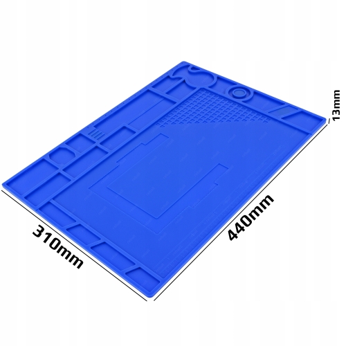 DUŻA MATA SILIKONOWA IZOLACYJNA HOTAIR GRUBA ORGANIZER 48x31cm RT0413