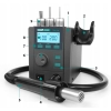 STACJA LUTOWNICZA HOT AIR QUICK 859D+ LUTOWNICA PRECYZYJNA BK969D + DODATKI