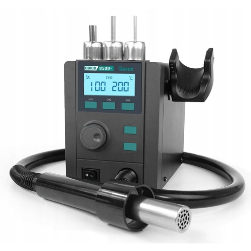STACJA LUTOWNICZA HOT AIR QUICK 859D+ LUTOWNICA PRECYZYJNA BK969D + DODATKI