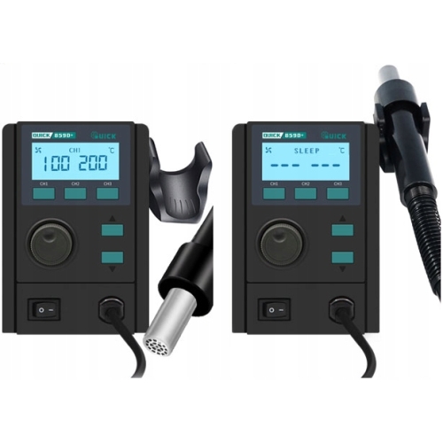 STACJA LUTOWNICZA HOT AIR QUICK 859D+ LUTOWNICA PRECYZYJNA BK969D + DODATKI