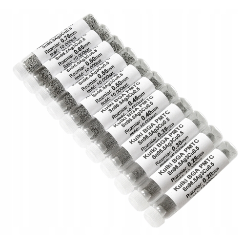 KULKI BEZOŁOWIOWE BGA PMTC 0,20-0,76 11x 10000szt