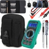 MULTIMETR MIERNIK ELEKTRYCZNY NAPIĘCIA PRĄDU+ SASZETKA + ZESTAW NARZĘDZI XL