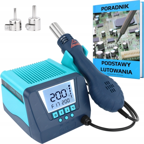 STACJA LUTOWNICZA HOT AIR NA GORĄCE POWIETRZE SPAWARKA BAKON BK880 PORADNIK