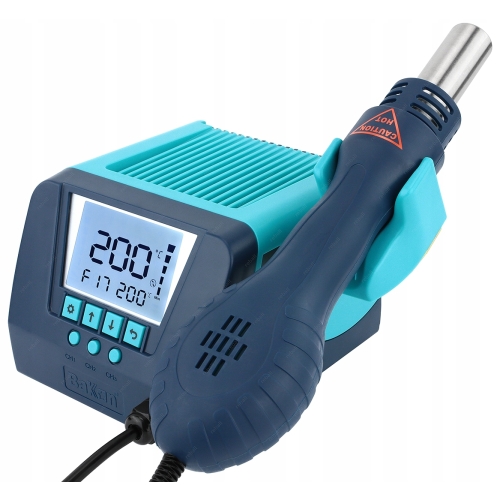 STACJA LUTOWNICZA HOT AIR NA GORĄCE POWIETRZE SPAWARKA BAKON BK880 PORADNIK