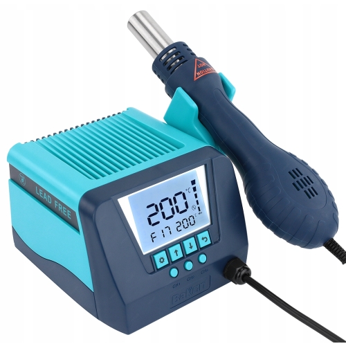 STACJA LUTOWNICZA HOT AIR NA GORĄCE POWIETRZE SPAWARKA BAKON BK880 PORADNIK