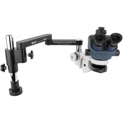 MIKROSKOP STEREOSKOPOWY KAISI TX-MRS 350S +POCHŁANIACZ OPARÓW STELAŻ STOŁU
