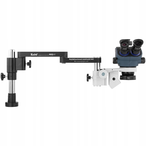 MIKROSKOP STEREOSKOPOWY KAISI TX-MRS 350S +POCHŁANIACZ OPARÓW STELAŻ STOŁU