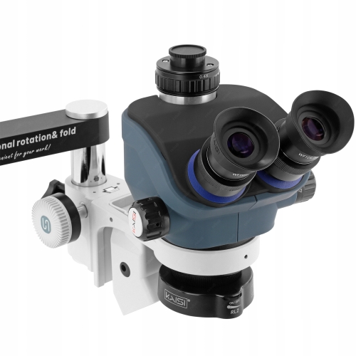 MIKROSKOP STEREOSKOPOWY KAISI TX-MRS 350S +POCHŁANIACZ OPARÓW STELAŻ STOŁU