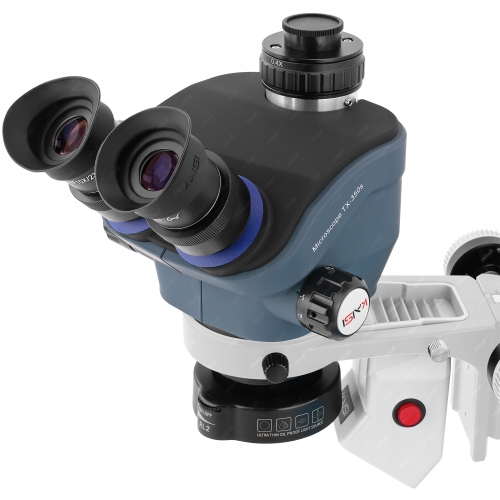 MIKROSKOP STEREOSKOPOWY KAISI TX-MRS 350S +POCHŁANIACZ OPARÓW STELAŻ STOŁU