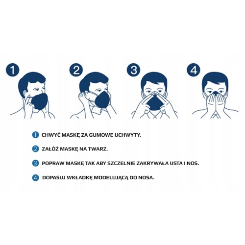 10x MASKA MASECZKA OCHRONNA DLA DZIECI ANTYSMOGOWA PRZECIWPYŁOWA KN95 FFP2