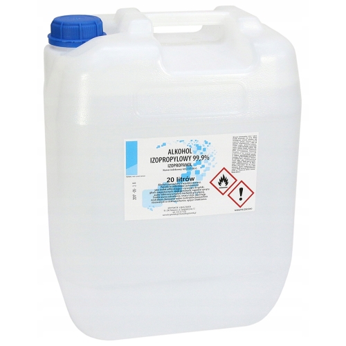 ALKOHOL IZOPROPYLOWY IZOPROPANOL IPA 99,9% CZYSTY DO ODTŁUSZCZANIA 20L