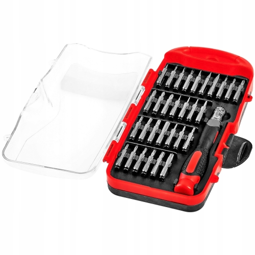 ZESTAW ŚRUBOKRĘTÓW PRECYZYJNYCH BITÓW TORX SCHMITH + SZCZYPCE + MAGNETYZER