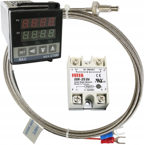 REGULATOR TEMPERATURY REX C100 230 + CZUJNIK + SSR