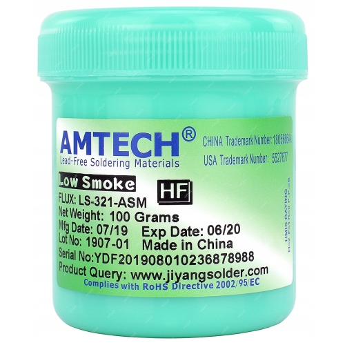 TOPNIK AMTECH LS-321-ASM 50g NO-CLEAN FLUX PASTA LUTOWNICZA ŻEL DO BGA SMD
