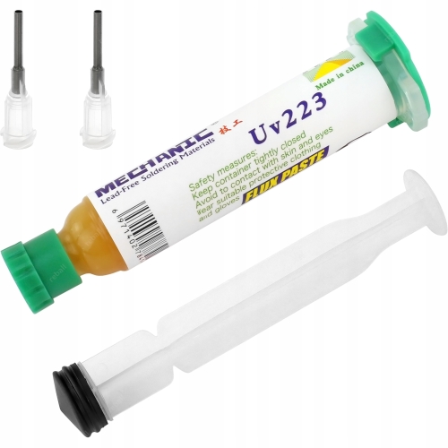 TOPNIK MECHANIC UV 223 10g FLUX PASTA LUTOWNICZA ŻEL DO LUTOWANIA BGA SMD