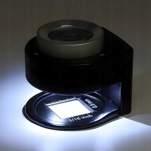 LUPA JUBILERSKA NUMIZMATYCZNA MIKROSKOP SZKŁO POWIĘKSZAJĄC 30X USB-C LED UV