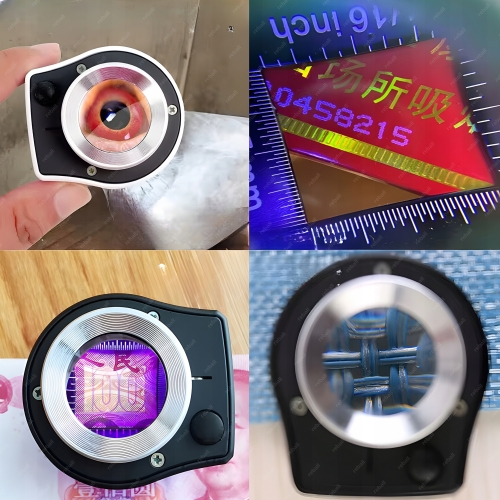 LUPA JUBILERSKA NUMIZMATYCZNA MIKROSKOP SZKŁO POWIĘKSZAJĄC 30X USB-C LED UV