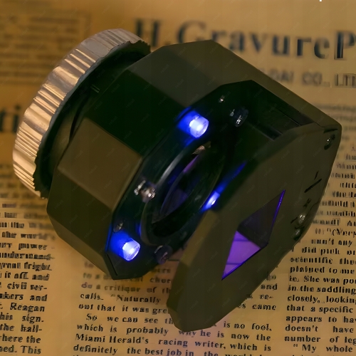 LUPA JUBILERSKA NUMIZMATYCZNA MIKROSKOP SZKŁO POWIĘKSZAJĄCE 30X LED UV
