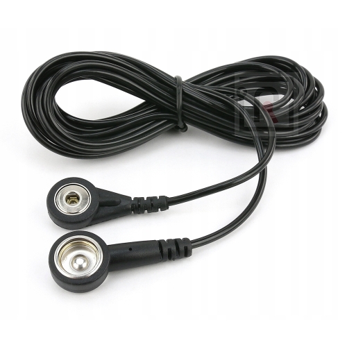 PRZEWÓD KABEL UZIEMIAJĄCY ŁĄCZNIK MAT ESD KLIPS KONIEC NAPA UZIEMIENIE 3m