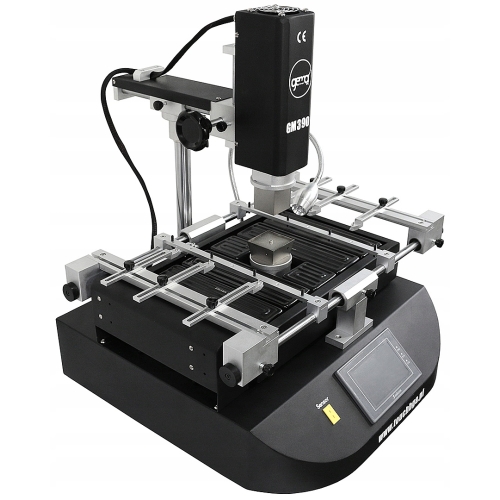 STACJA LUTOWNICZA BGA SMD DO NAPRAW GM390 5450W 2x HOT AIR IR KAMERA LCD