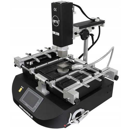 STACJA LUTOWNICZA BGA SMD DO NAPRAW GM390 5450W 2x HOT AIR IR KAMERA LCD