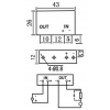 PRZEKAŹNIK PÓŁPRZEWODNIKOWY STYCZNIK DO PCB HOYMK SSR-S3805HK 5A DC-AC