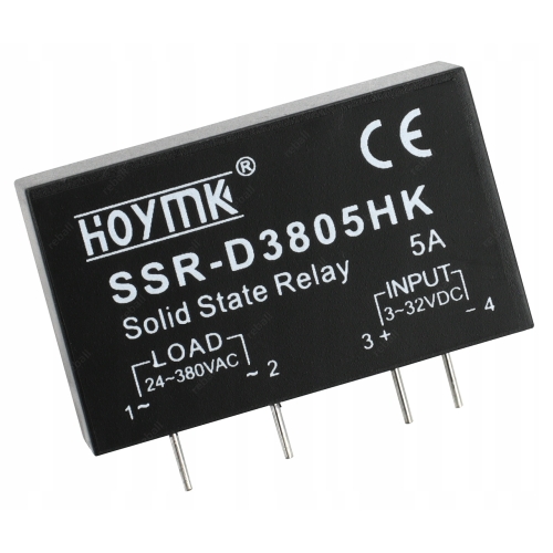 PRZEKAŹNIK PÓŁPRZEWODNIKOWY STYCZNIK DO PCB HOYMK SSR-S3805HK 5A DC-AC
