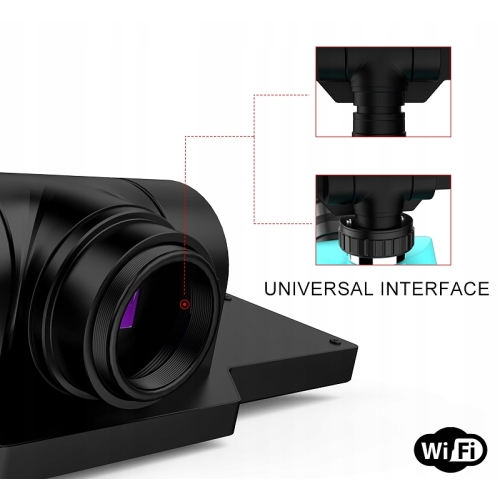 MIKROSKOP STEREOSKOPOWY TRINOKULAROWY RF4 RF6565TVD2-YS010W WiFi +AKCESORIA