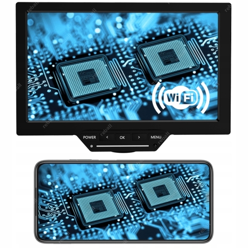 MIKROSKOP STEREOSKOPOWY TRINOKULAROWY RF4 RF6565TVD2-YS010W WiFi +AKCESORIA